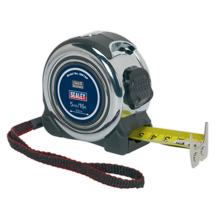 Sealey - SMT5P Professional Tape Measure 5m(16ft) Hand Tools Sealey - Sparks Warehouse