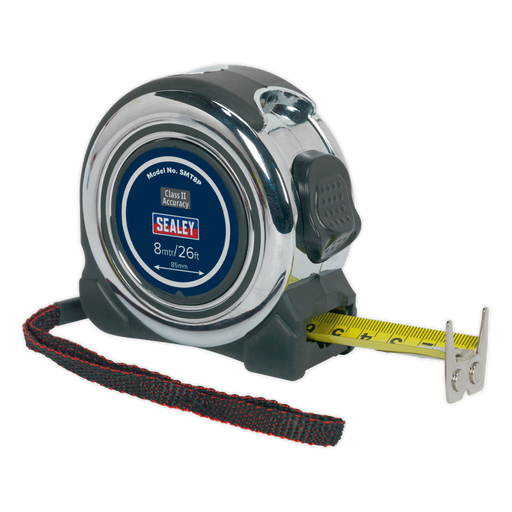 Sealey - SMT8P Professional Tape Measure 8m(26ft) Hand Tools Sealey - Sparks Warehouse