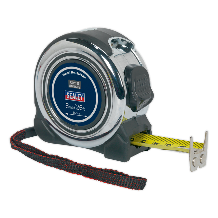 Sealey - SMT8P Professional Tape Measure 8m(26ft) Hand Tools Sealey - Sparks Warehouse