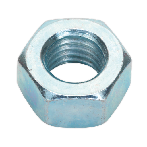 Sealey - SN12 Steel Nut M12 Zinc DIN 934 Pack of 25 Consumables Sealey - Sparks Warehouse