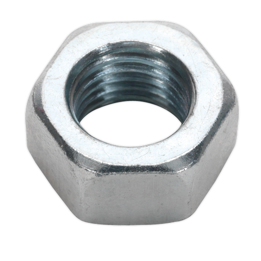 Sealey - SN16 Steel Nut M16 Zinc DIN 934 Pack of 25 Consumables Sealey - Sparks Warehouse