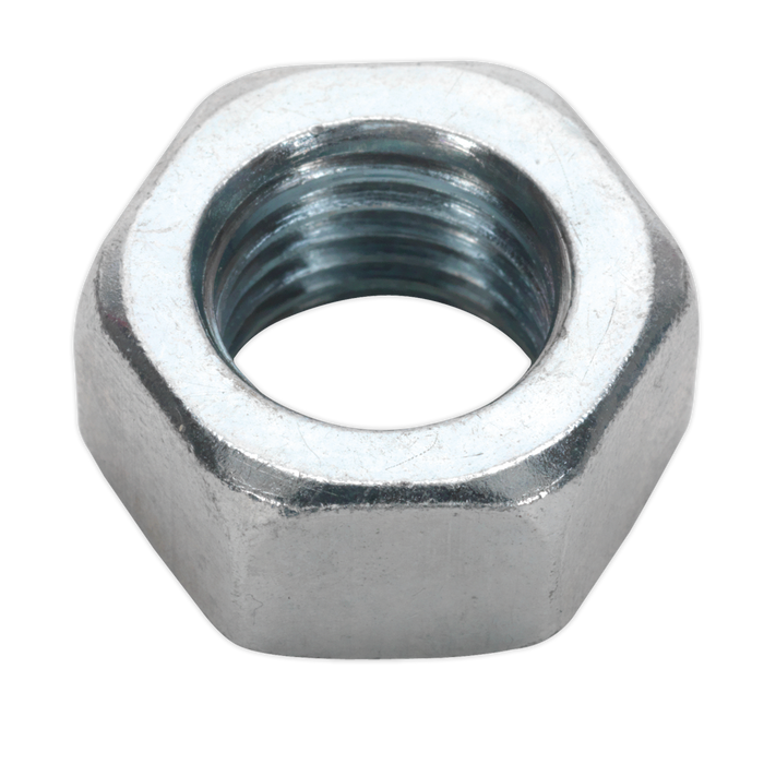 Sealey - SN16 Steel Nut M16 Zinc DIN 934 Pack of 25 Consumables Sealey - Sparks Warehouse