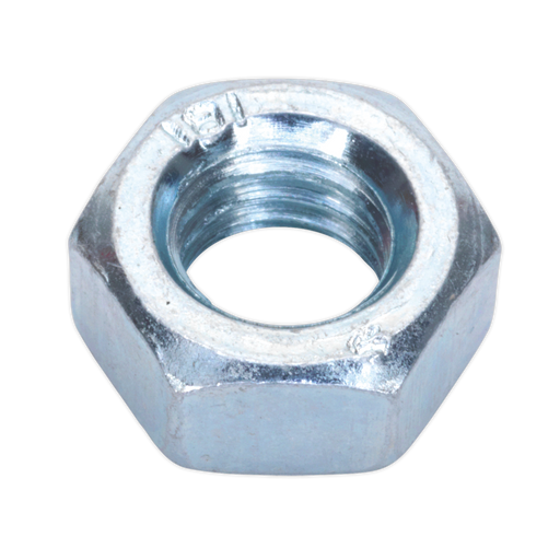Sealey - SN8 Steel Nut M8 Zinc DIN 934 Pack of 100 Consumables Sealey - Sparks Warehouse
