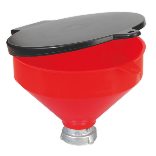 Sealey - SOLV/SF Solvent Safety Funnel with Flip Top Lubrication Sealey - Sparks Warehouse