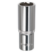 Sealey - SP1221D WallDrive® Socket 21mm Deep 1/2"Sq Drive Fully Polished Hand Tools Sealey - Sparks Warehouse