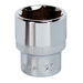 Sealey - SP1225 WallDrive® Socket 25mm 1/2"Sq Drive Fully Polished Hand Tools Sealey - Sparks Warehouse