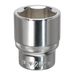 Sealey - SP1226 WallDrive® Socket 26mm 1/2"Sq Drive Fully Polished Hand Tools Sealey - Sparks Warehouse