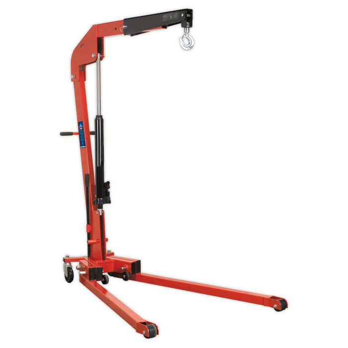 Sealey - SPC1000 Folding Engine Crane 1tonne Jacking & Lifting Sealey - Sparks Warehouse