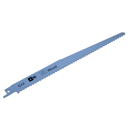 Sealey - Reciprocating Saw Blade Clean Wood 230mm 6tpi - Pack of 5 Consumables Sealey - Sparks Warehouse