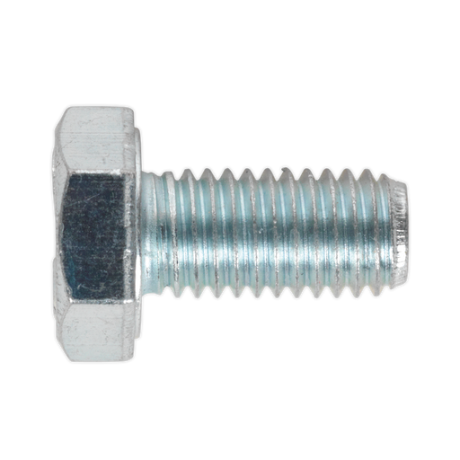 Sealey - SS1020 HT Setscrew M10 x 20mm 8.8 Zinc DIN 933 Pack of 25 Consumables Sealey - Sparks Warehouse