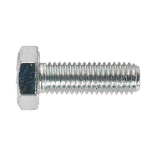 Sealey - SS1030 HT Setscrew M10 x 30mm 8.8 Zinc DIN 933 Pack of 25 Consumables Sealey - Sparks Warehouse