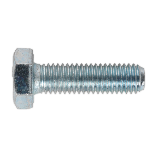 Sealey - SS1035 HT Setscrew M10 x 35mm 8.8 Zinc DIN 933 Pack of 25 Consumables Sealey - Sparks Warehouse