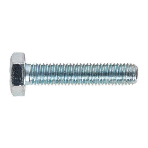 Sealey - SS1050 HT Setscrew M10 x 50mm 8.8 Zinc DIN 933 Pack of 25 Consumables Sealey - Sparks Warehouse