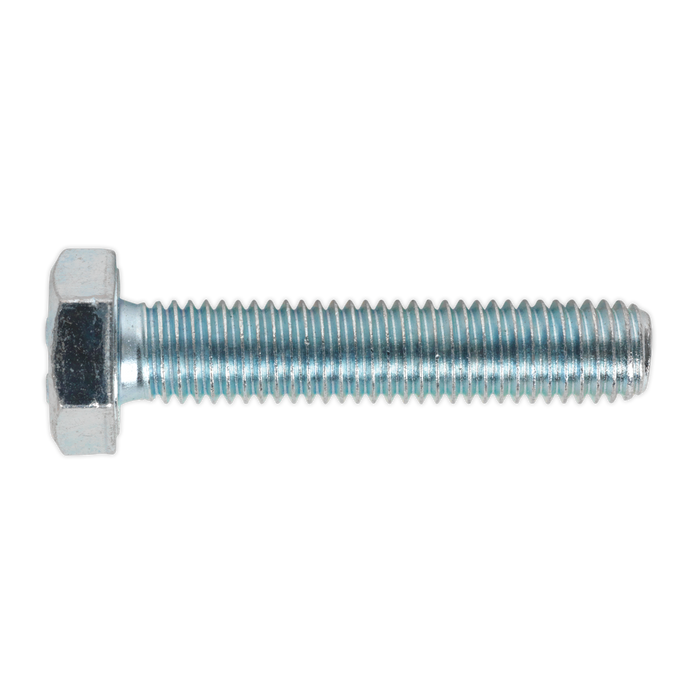 Sealey - SS1050 HT Setscrew M10 x 50mm 8.8 Zinc DIN 933 Pack of 25 Consumables Sealey - Sparks Warehouse