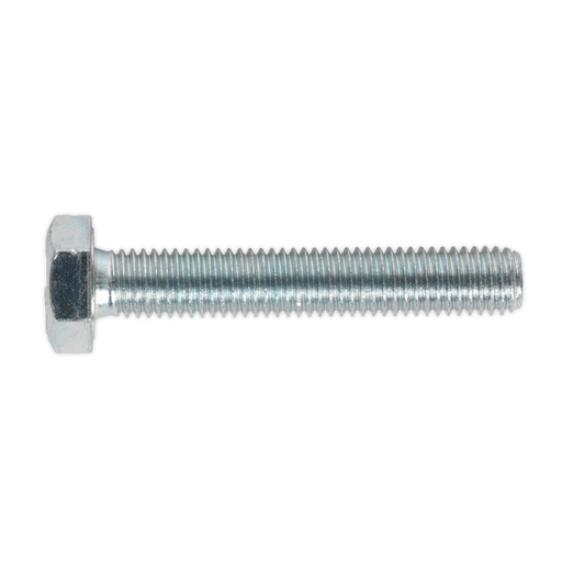 Sealey - SS1060 HT Setscrew M10 x 60mm 8.8 Zinc DIN 933 Pack of 25 Consumables Sealey - Sparks Warehouse