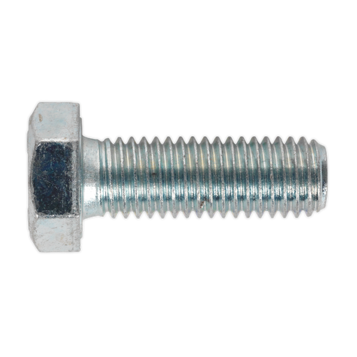 Sealey - SS1235 HT Setscrew M12 x 35mm 8.8 Zinc DIN 933 Pack of 25 Consumables Sealey - Sparks Warehouse