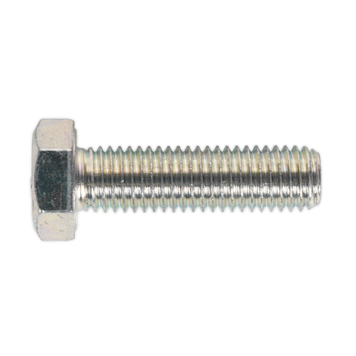 Sealey - SS1450 HT Setscrew M14 x 50mm 8.8 Zinc DIN 933 Pack of 10 Consumables Sealey - Sparks Warehouse