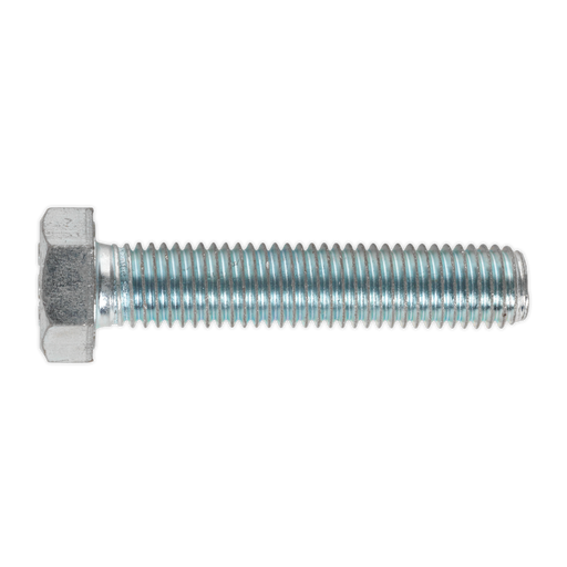 Sealey - SS1470 HT Setscrew M14 x 70mm 8.8 Zinc DIN 933 Pack of 10 Consumables Sealey - Sparks Warehouse