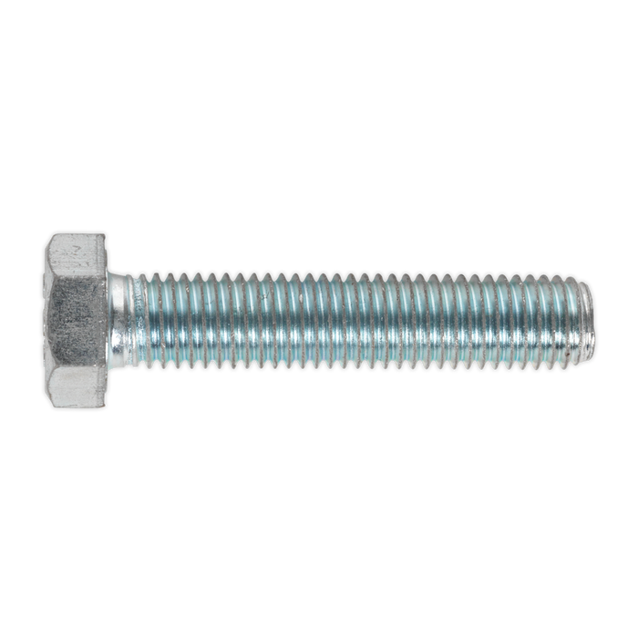 Sealey - SS1470 HT Setscrew M14 x 70mm 8.8 Zinc DIN 933 Pack of 10 Consumables Sealey - Sparks Warehouse