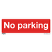 Sealey - SS16P10 No Parking - Prohibition Safety Sign - Rigid Plastic - Pack of 10 Safety Products Sealey - Sparks Warehouse