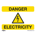 Sealey - SS41P1 Danger Electricity - Warning Safety Sign - Rigid Plastic Safety Products Sealey - Sparks Warehouse