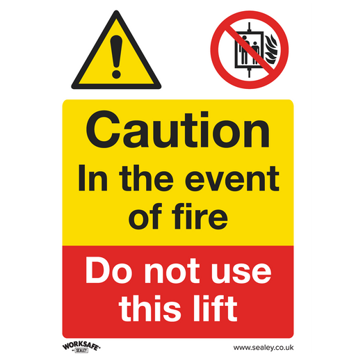 Sealey - SS43V1 Caution Do Not Use Lift - Warning Safety Sign - Self-Adhesive Vinyl Safety Products Sealey - Sparks Warehouse