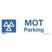 Sealey - SS49P10 MOT Parking - Warning Safety Sign - Rigid Plastic - Pack of 10 Safety Products Sealey - Sparks Warehouse