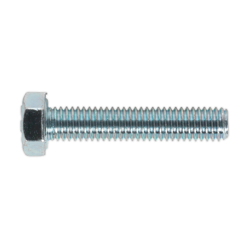Sealey - SS525 HT Setscrew M5 x 25mm 8.8 Zinc DIN 933 Pack of 50 Consumables Sealey - Sparks Warehouse