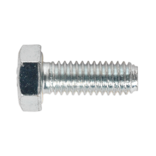 Sealey - SS616 HT Setscrew M6 x 16mm 8.8 Zinc DIN 933 Pack of 50 Consumables Sealey - Sparks Warehouse