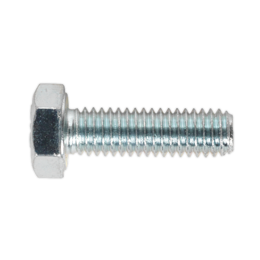 Sealey - SS620 HT Setscrew M6 x 20mm 8.8 Zinc DIN 933 Pack of 50 Consumables Sealey - Sparks Warehouse