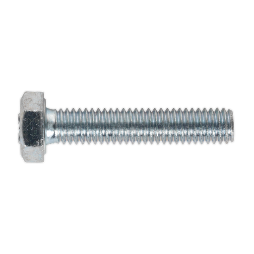 Sealey - SS630 HT Setscrew M6 x 30mm 8.8 Zinc DIN 933 Pack of 50 Consumables Sealey - Sparks Warehouse