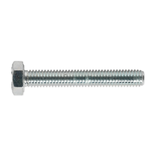 Sealey - SS640 HT Setscrew M6 x 40mm 8.8 Zinc DIN 933 Pack of 50 Consumables Sealey - Sparks Warehouse