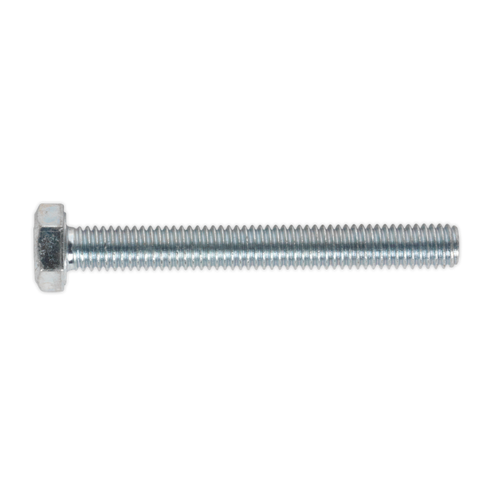 Sealey - SS650 HT Setscrew M6 x 50mm 8.8 Zinc DIN 933 Pack of 50 Consumables Sealey - Sparks Warehouse