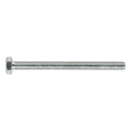 Sealey - SS675 HT Setscrew M6 x 75mm 8.8 Zinc DIN 933 Pack of 50 Consumables Sealey - Sparks Warehouse