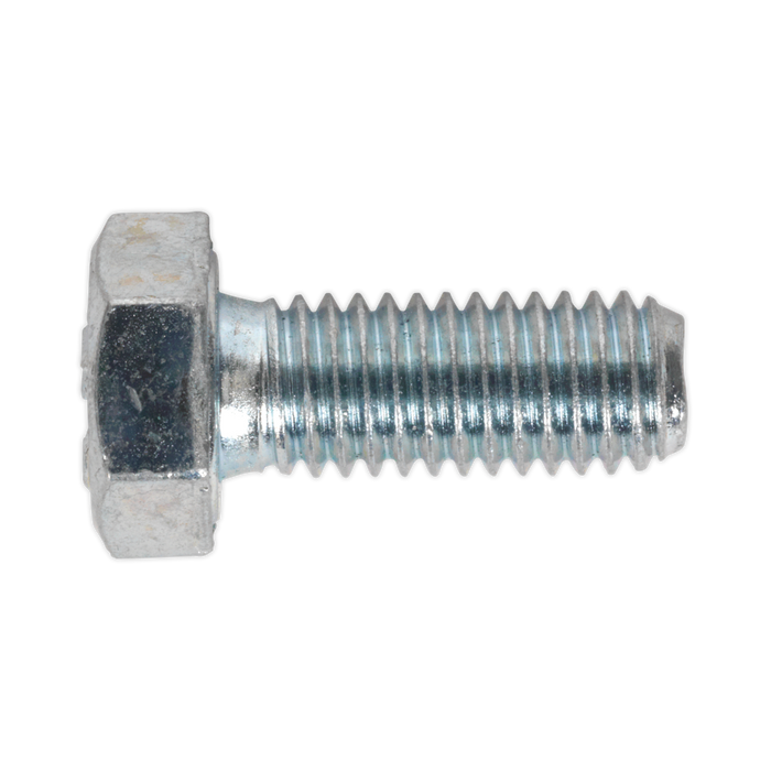 Sealey - SS820 HT Setscrew M8 x 20mm 8.8 Zinc DIN 933 Pack of 50 Consumables Sealey - Sparks Warehouse