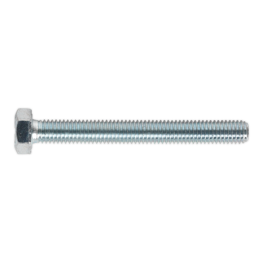 Sealey - SS870 HT Setscrew M8 x 70mm 8.8 Zinc DIN 933 Pack of 25 Consumables Sealey - Sparks Warehouse