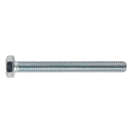 Sealey - SS875 HT Setscrew M8 x 75mm 8.8 Zinc DIN 933 Pack of 25 Consumables Sealey - Sparks Warehouse