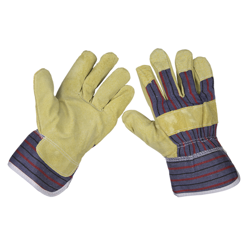 Sealey - SSP12 Rigger's Gloves Pair Safety Products Sealey - Sparks Warehouse