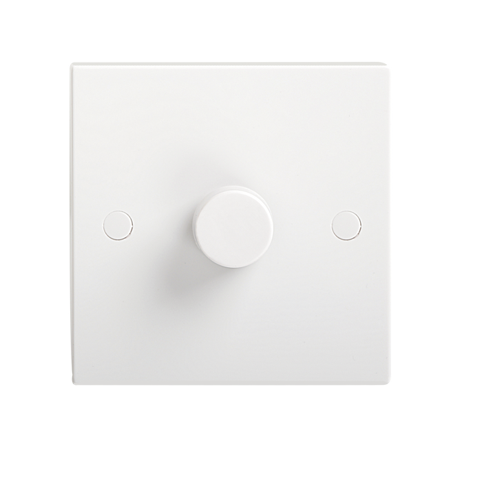 Knightsbridge SN2161 1G 10-400W Dimmer - Suitable for LED up to 100W max. Light Switches Knightsbridge - Sparks Warehouse