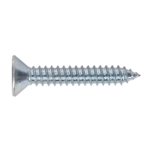 Sealey - ST6338 Self Tapping Screw 6.3 x 38mm Countersunk Pozi DIN 7982 Pack of 100 Consumables Sealey - Sparks Warehouse