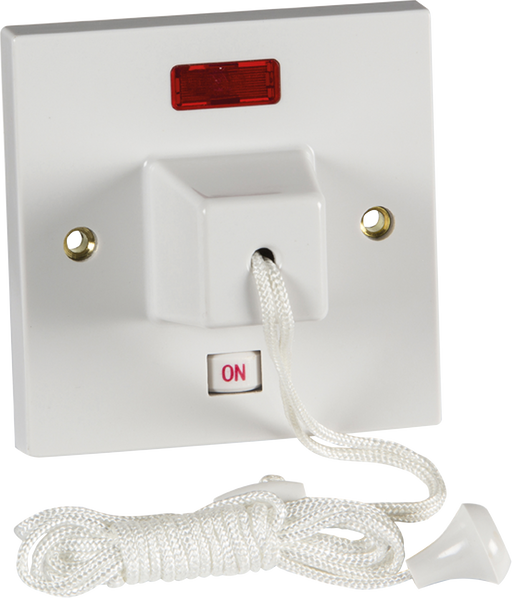 Knightsbridge ST8310N 45A DP PULLCORD Switch W/Neon KB Knightsbridge - Sparks Warehouse