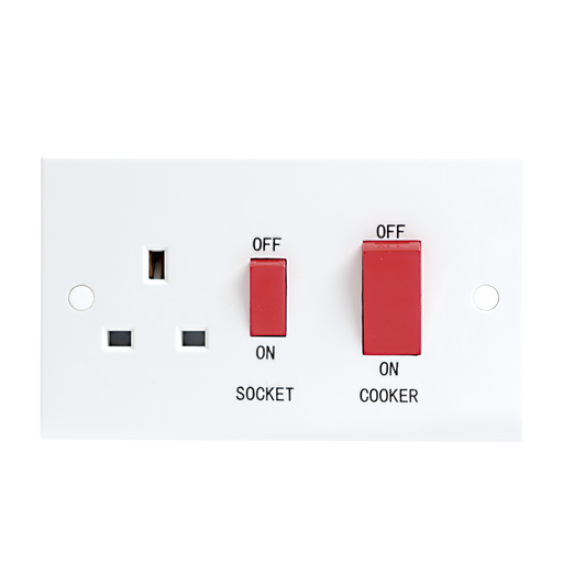 Knightsbridge ST8333 45A DP COOKER Switch & 13A Switched Socket KB Knightsbridge - Sparks Warehouse