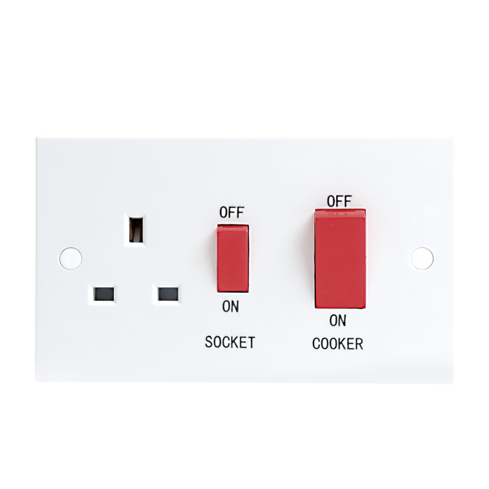 Knightsbridge ST8333 45A DP COOKER Switch & 13A Switched Socket KB Knightsbridge - Sparks Warehouse