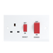 Knightsbridge ST8333 45A DP COOKER Switch & 13A Switched Socket KB Knightsbridge - Sparks Warehouse