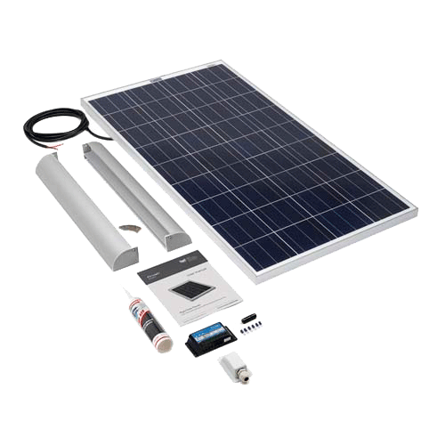 SOLAR TECHNOLOGY - 120wp Motorhome Kit  Alloy Aero Fitting Kit