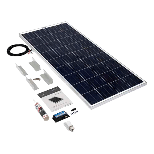 SOLAR TECHNOLOGY - 150wp Motorhome Kit   Alloy Angle Bracket