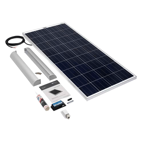 SOLAR TECHNOLOGY - 150wp Motorhome Kit  Alloy Aero Fitting Kit