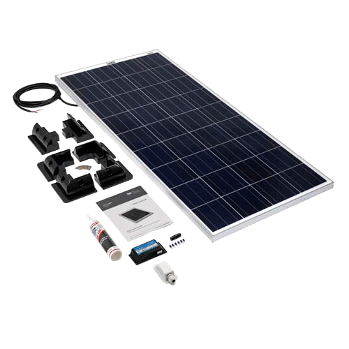 SOLAR TECHNOLOGY - 150wp Motorhome Kit  ABS Fitting Kit