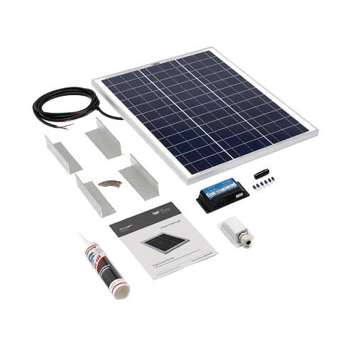 SOLAR TECHNOLOGY - 45wp Motorhome Kit   Alloy Angle Bracket