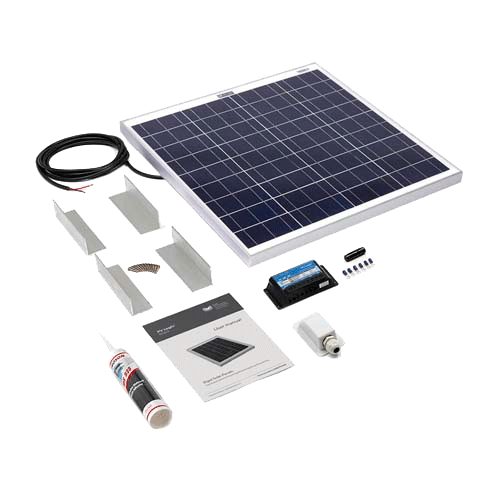 SOLAR TECHNOLOGY - 60wp Motorhome Kit   Alloy Angle Bracket